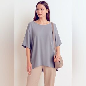 Primark Blouse Size 16 Loose Fit Airy Blue Casual Cottagecore Boho Prairie